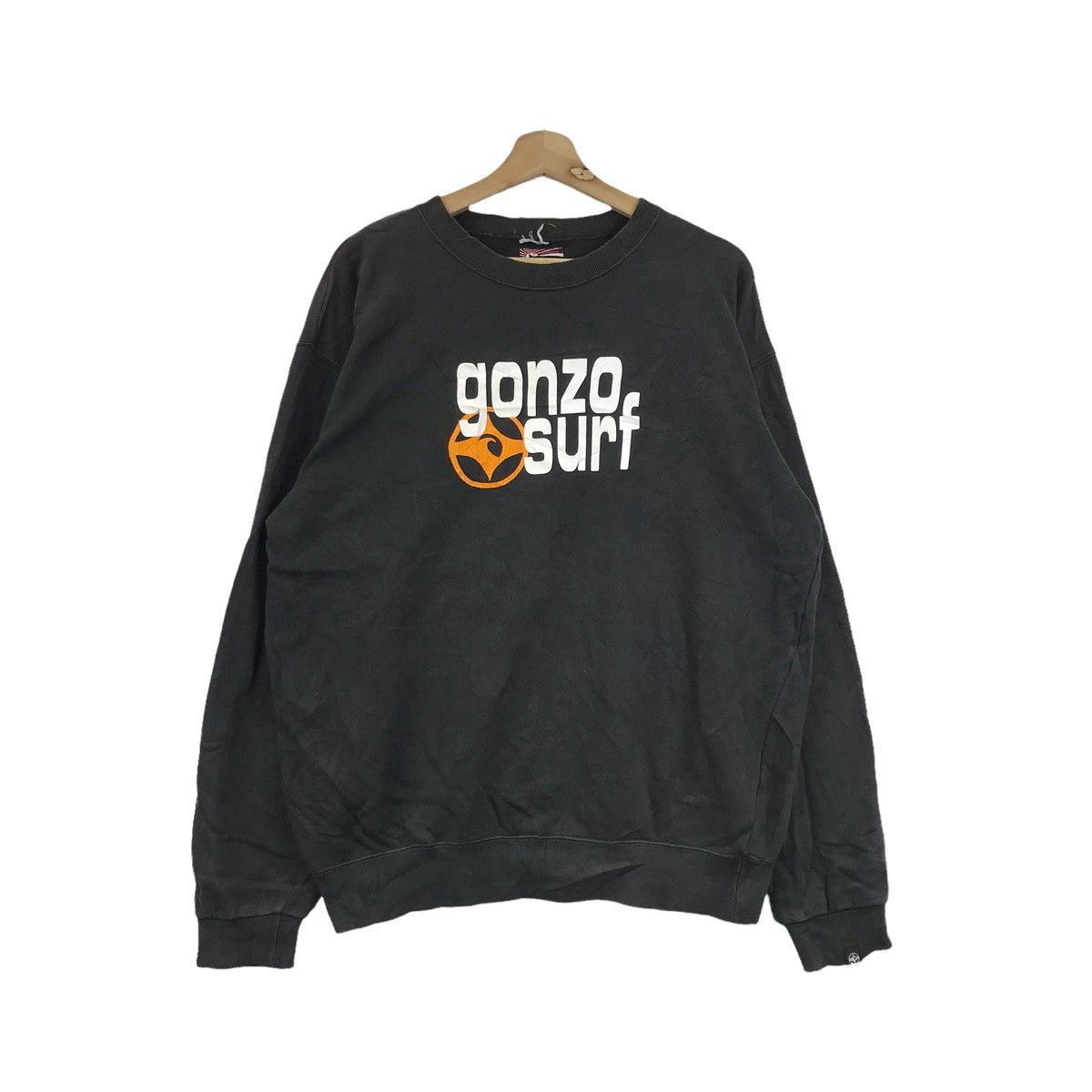 Japanese Brand THE GONZOSURF Japanese Brand Black Sweatshirt Size US L / EU 52-54 / 3 - 1 Thumbnail