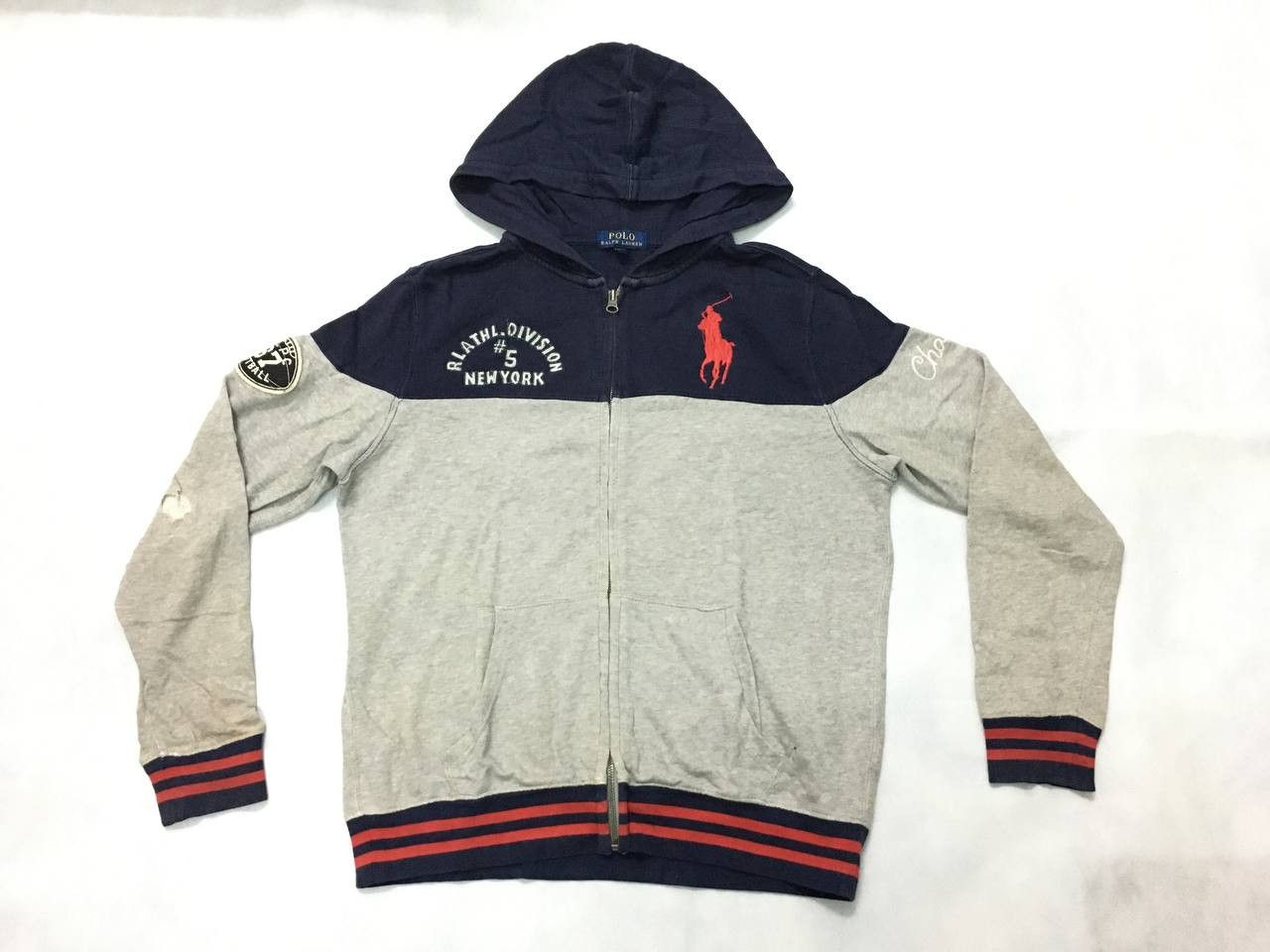 Polo Ralph Lauren × RRL Ralph Lauren × Vintage Vintage Polo Ralph Lauren Embroidery Logo Hoodie Size US M / EU 48-50 / 2 - 1 Thumbnail