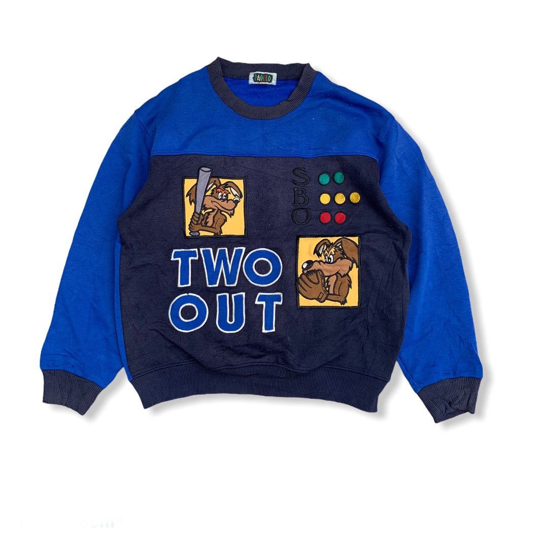 Vintage Multicolor Pagelo Baseball Sweatshirt