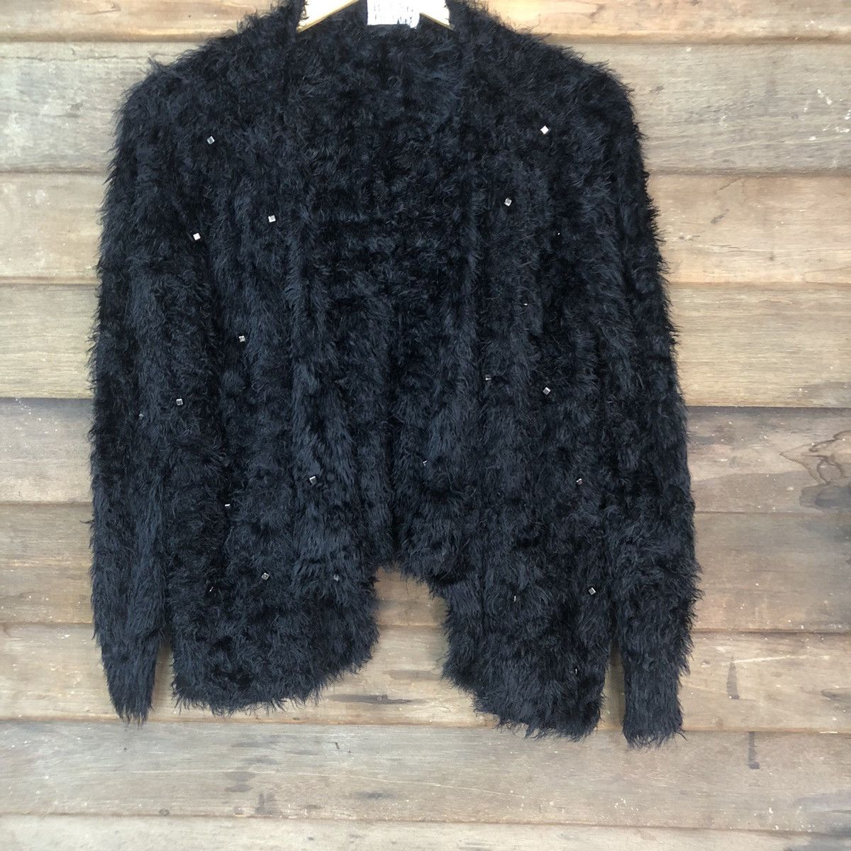 Homespun Knitwear × Japanese Brand Oversized Japanese Shaggy Mohair Fur Knit Cardigan #830 Size XL / US 12-14 / IT 48-50 - 3 Thumbnail