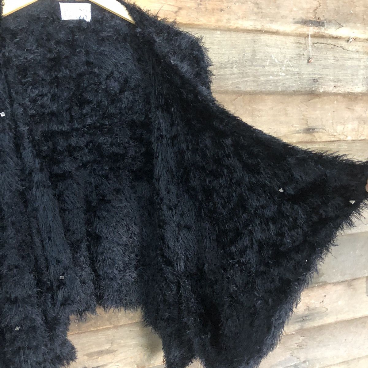 Homespun Knitwear × Japanese Brand Oversized Japanese Shaggy Mohair Fur Knit Cardigan #830 Size XL / US 12-14 / IT 48-50 - 7 Thumbnail