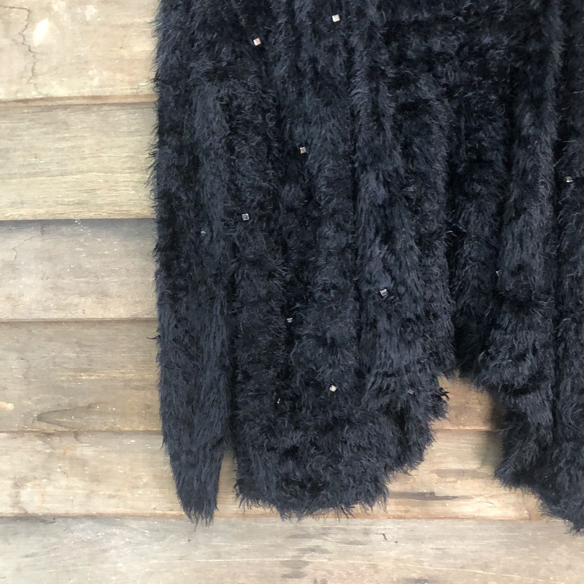 Homespun Knitwear × Japanese Brand Oversized Japanese Shaggy Mohair Fur Knit Cardigan #830 Size XL / US 12-14 / IT 48-50 - 4 Thumbnail