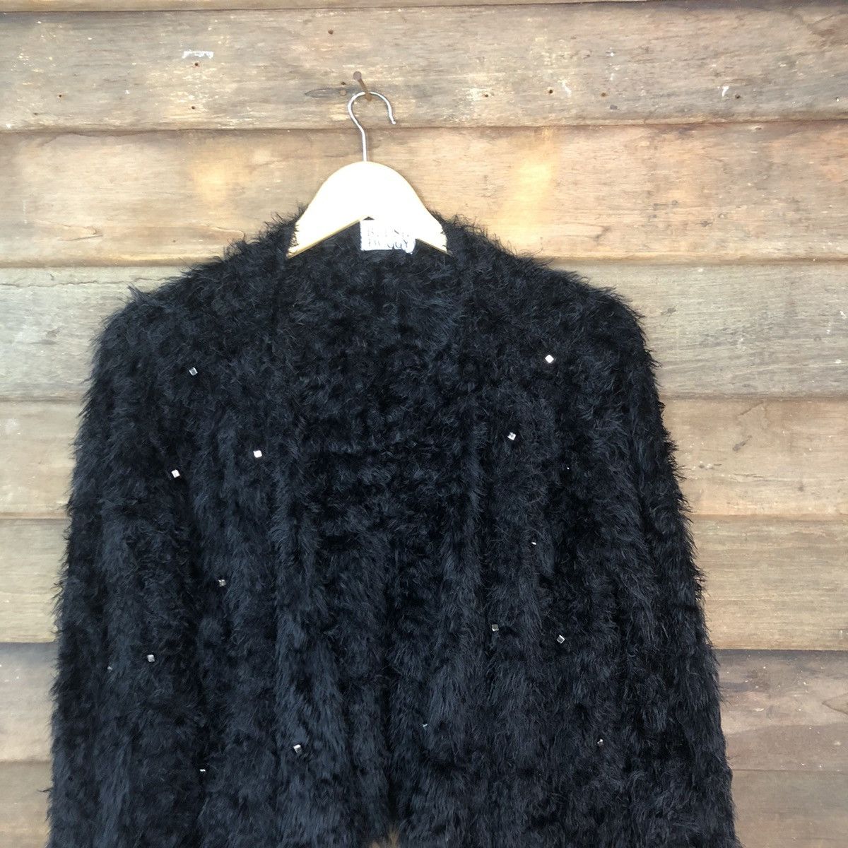 Homespun Knitwear × Japanese Brand Oversized Japanese Shaggy Mohair Fur Knit Cardigan #830 Size XL / US 12-14 / IT 48-50 - 2 Thumbnail