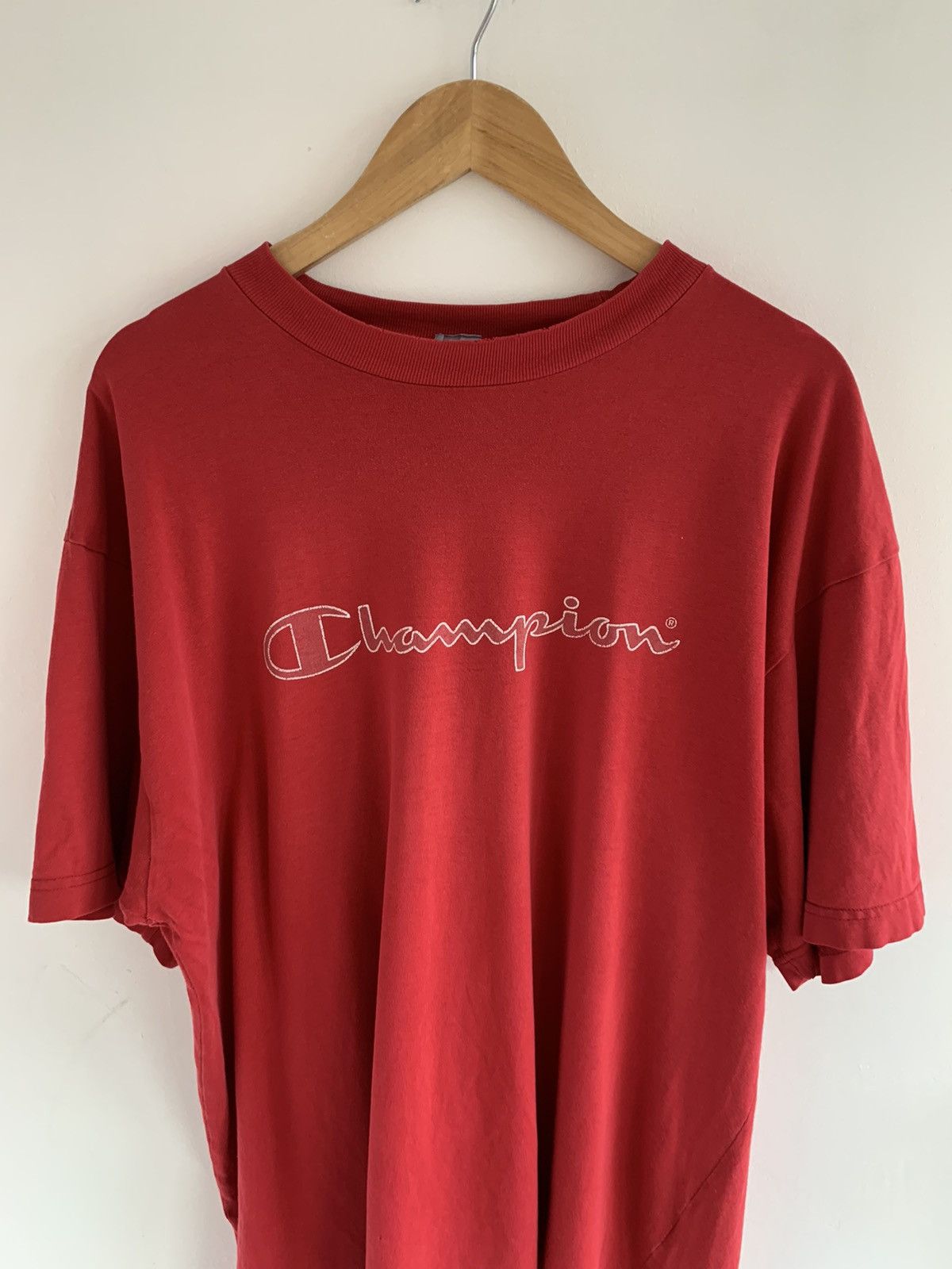 Champion Vintage Champion Big Logo Oversized Tee Size US XL / EU 56 / 4 - 2 Thumbnail