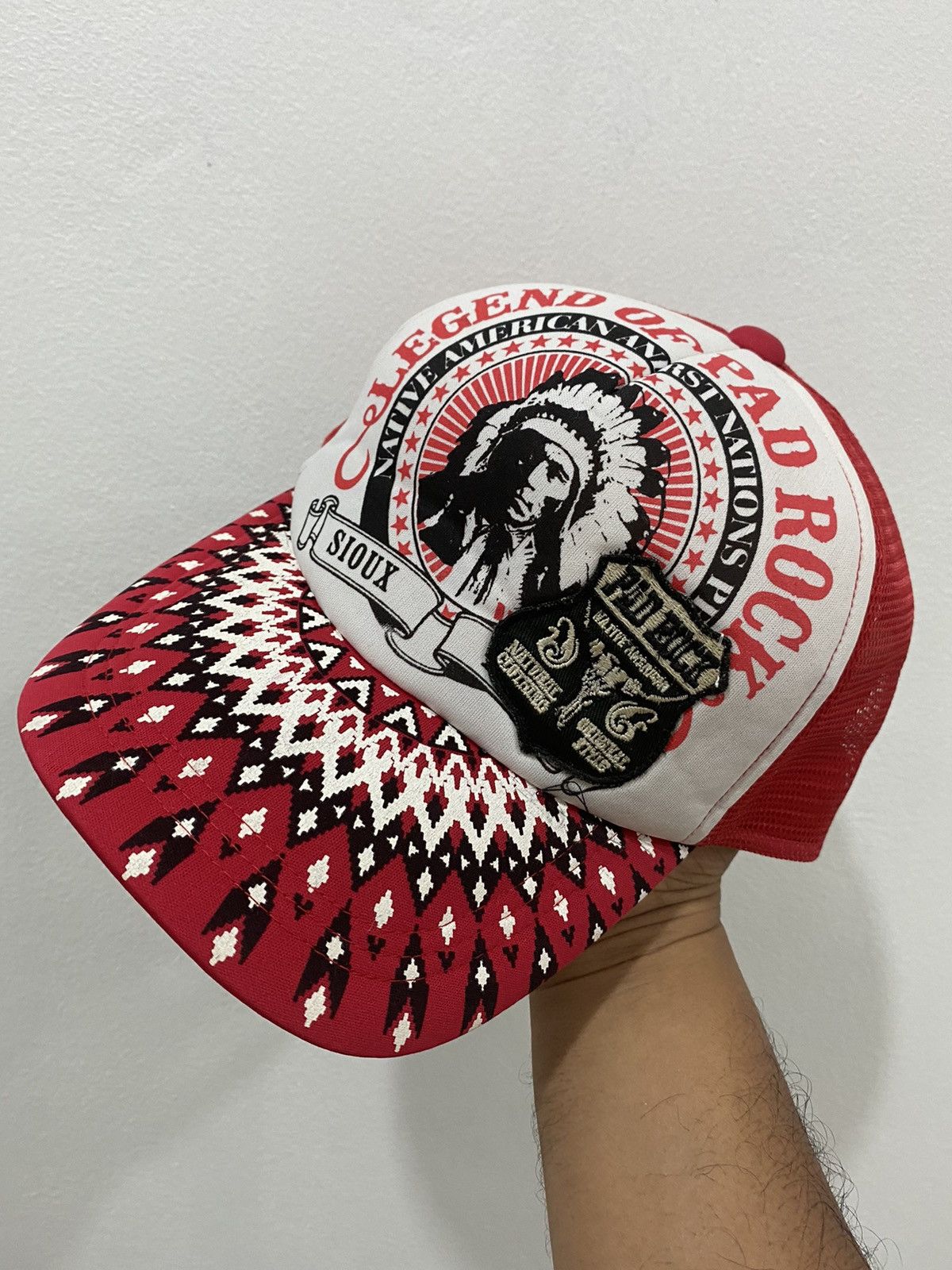 Japanese Brand 🔥Vintage🔥 Legend Of Pad Rock Tribe Trucked Hat Size ONE SIZE - 2 Thumbnail