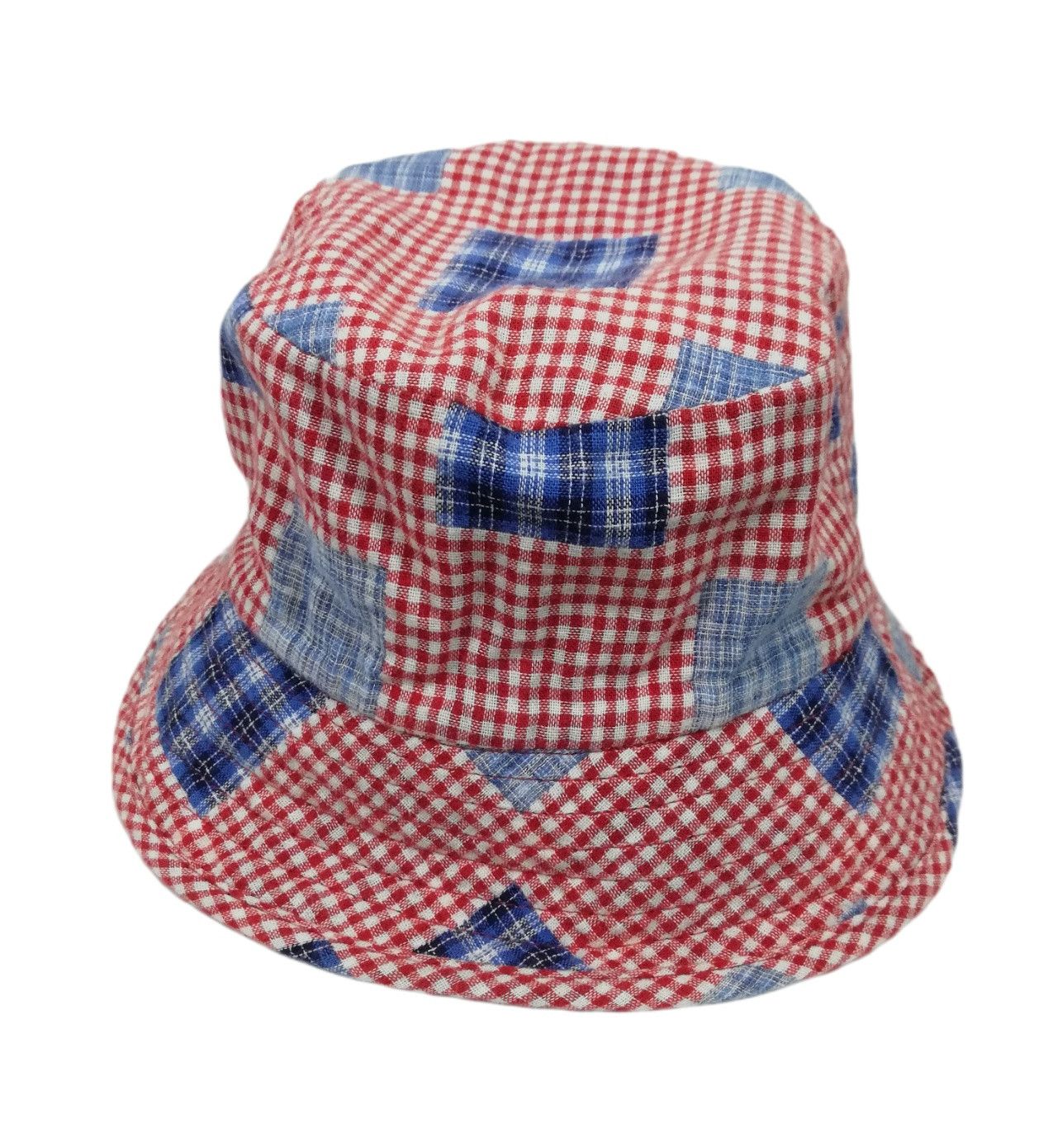 Japanese Brand 🔥Design Iconic Style Comme des Garcons Plaid Bucket Hat🔥 Size ONE SIZE - 9 Thumbnail