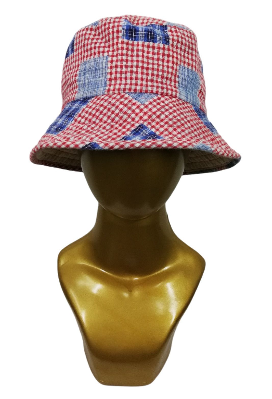 Japanese Brand 🔥Design Iconic Style Comme des Garcons Plaid Bucket Hat🔥 Size ONE SIZE - 8 Thumbnail