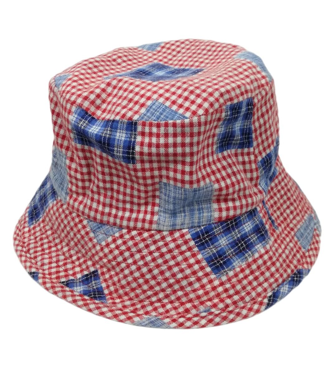 Japanese Brand 🔥Design Iconic Style Comme des Garcons Plaid Bucket Hat🔥 Size ONE SIZE - 11 Thumbnail