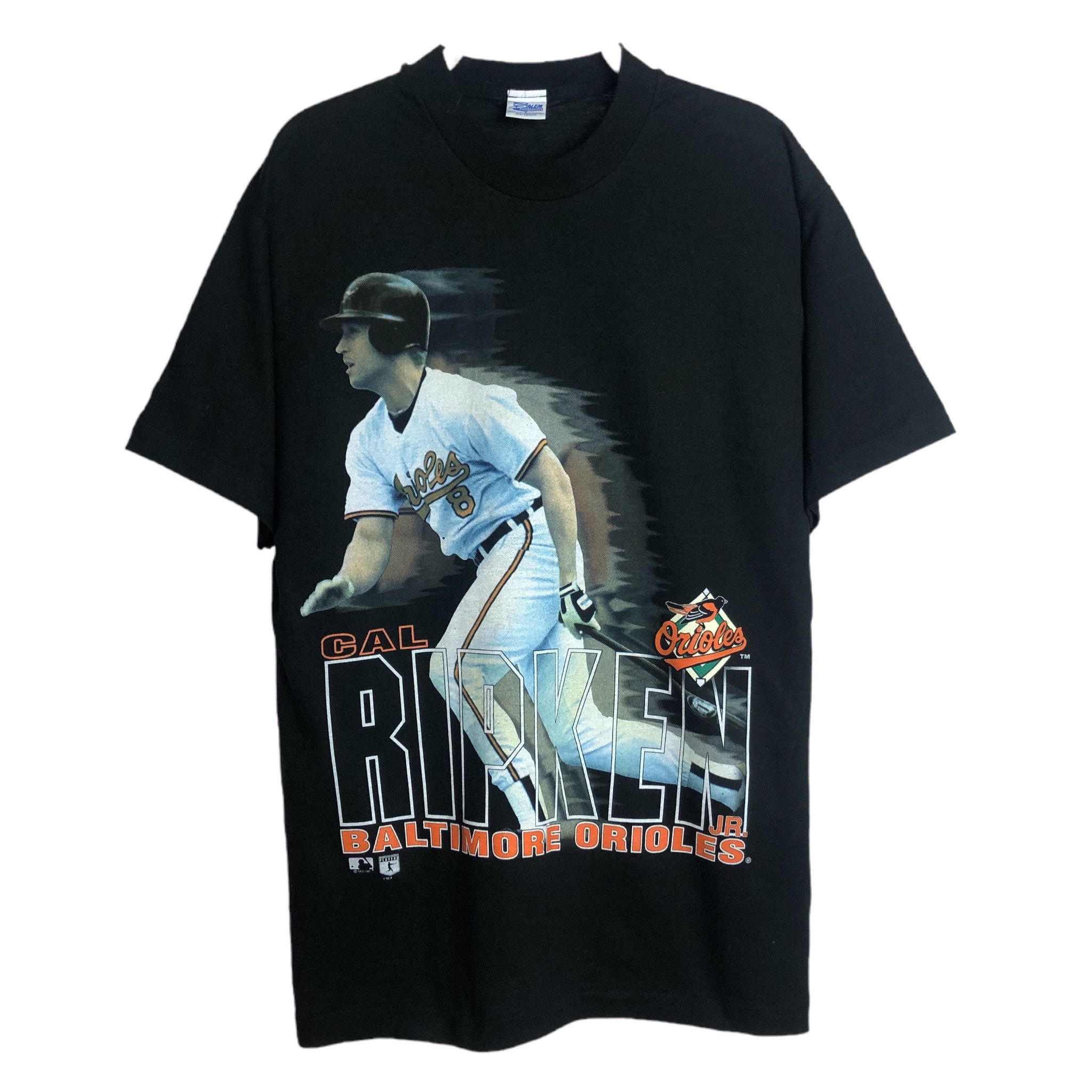 Salem Sportswear × Vintage MLB Cal Ripken black baseball tshirt tees vintage USA 1996 Size US L / EU 52-54 / 3 - 1 Thumbnail