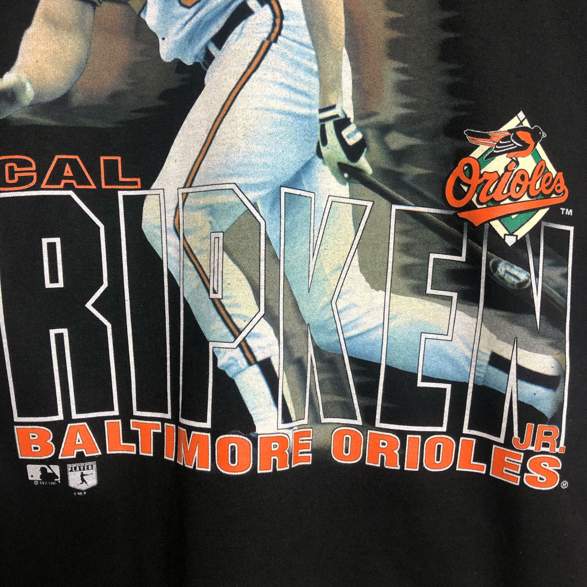 Salem Sportswear × Vintage MLB Cal Ripken black baseball tshirt tees vintage USA 1996 Size US L / EU 52-54 / 3 - 3 Thumbnail