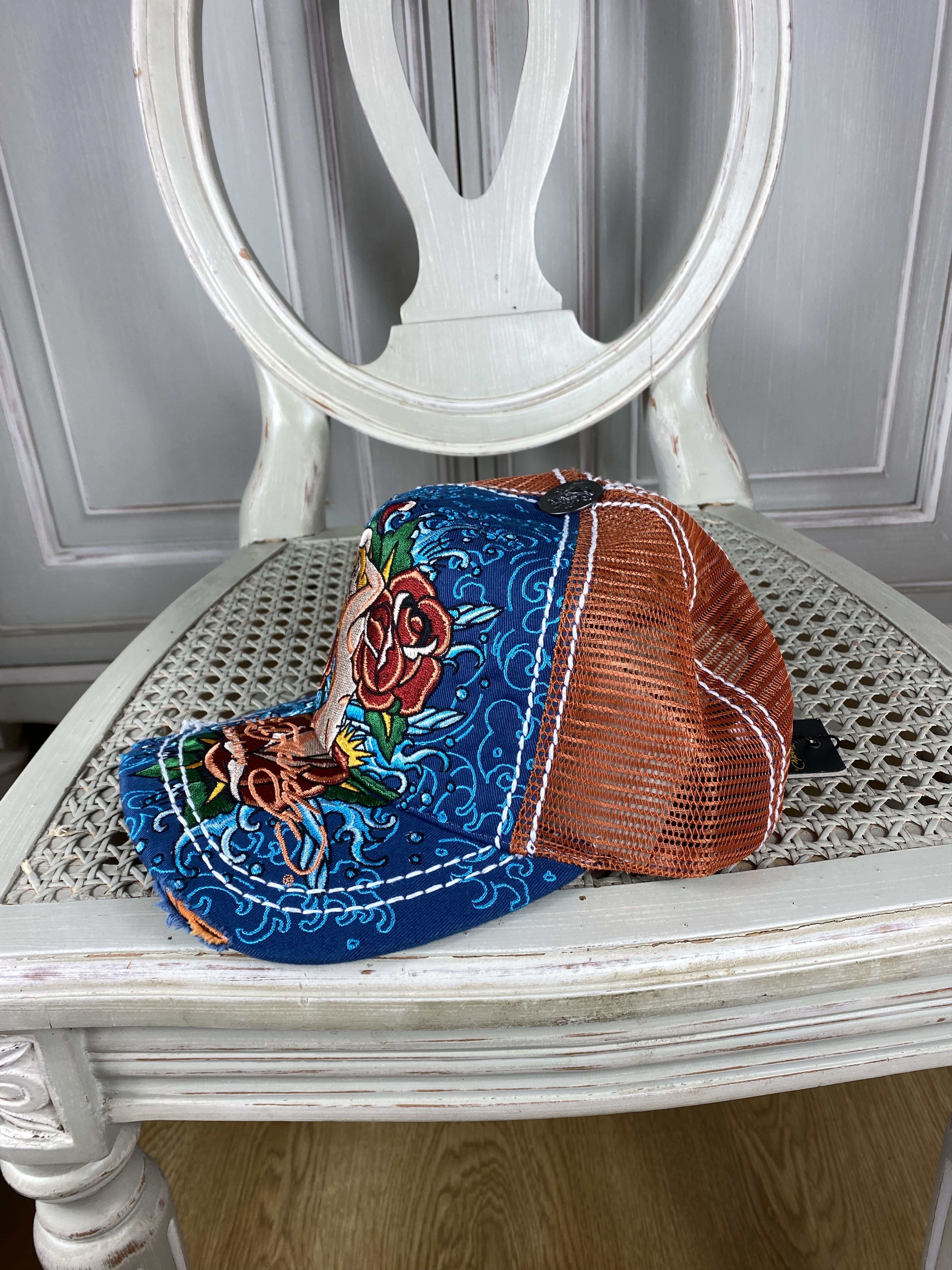 Christian Audigier × Ed Hardy NWT ED HARDY CAP FULL PRINT! Size ONE SIZE - 2 Thumbnail
