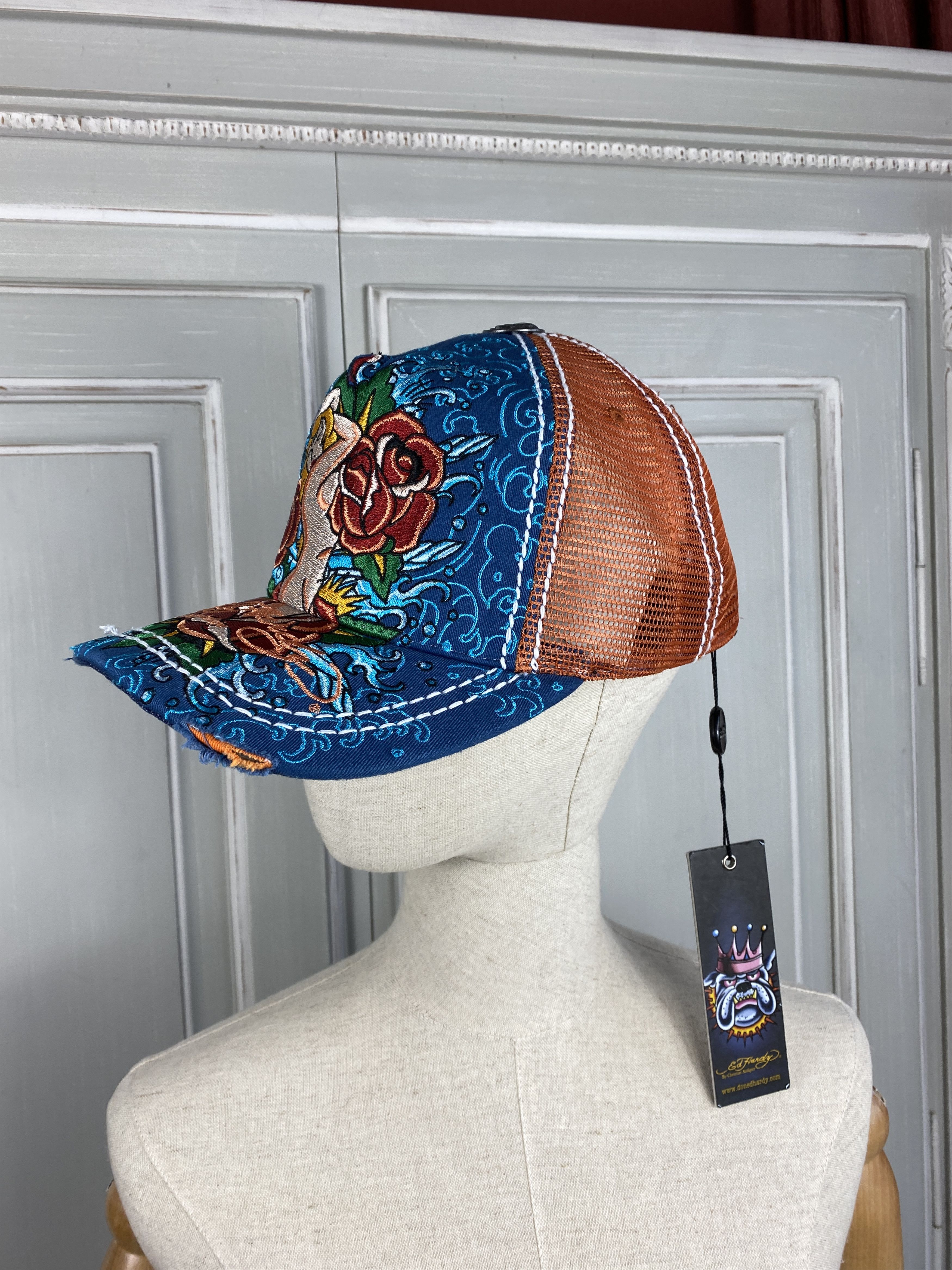 Christian Audigier × Ed Hardy NWT ED HARDY CAP FULL PRINT! Size ONE SIZE - 8 Thumbnail
