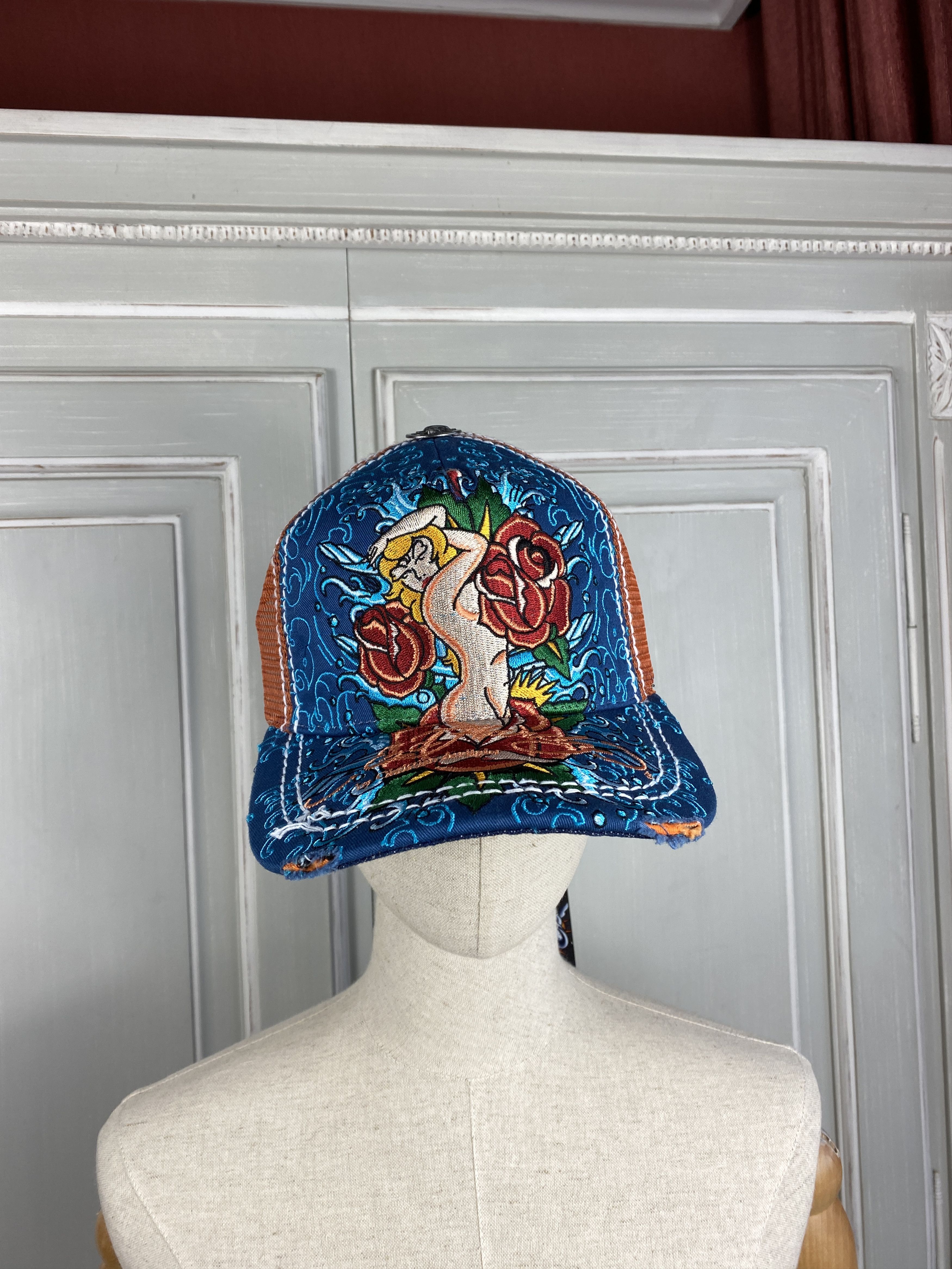 Christian Audigier × Ed Hardy NWT ED HARDY CAP FULL PRINT! Size ONE SIZE - 6 Thumbnail