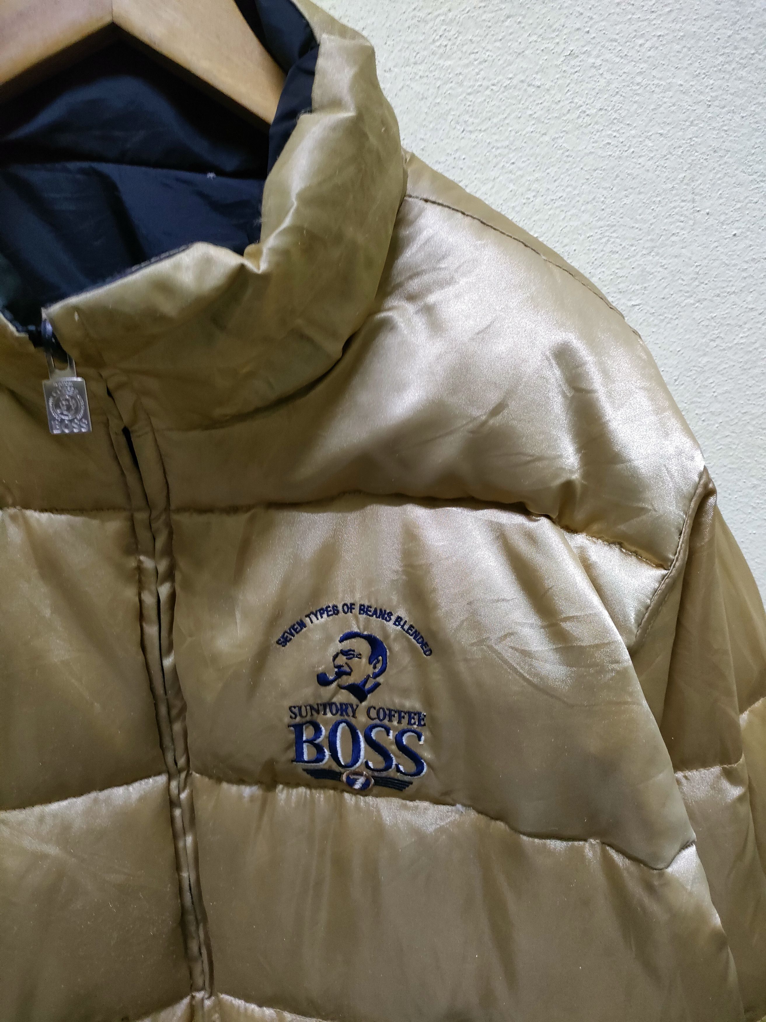 Other 🔥 Steals 🔥 Suntory Coffe Boss Puffer Reversible Jacket Size US L / EU 52-54 / 3 - 6 Thumbnail