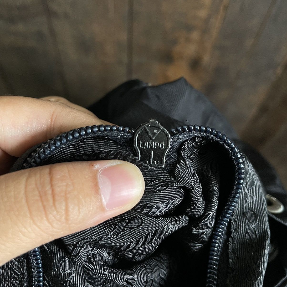 Prada Vintage Prada Black Large Naylon Backpack Size ONE SIZE - 11 Thumbnail