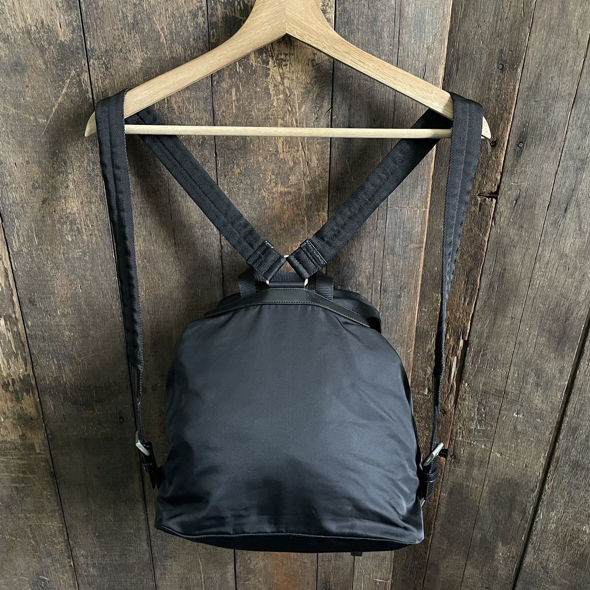 Prada Vintage Prada Black Large Naylon Backpack Size ONE SIZE - 4 Thumbnail