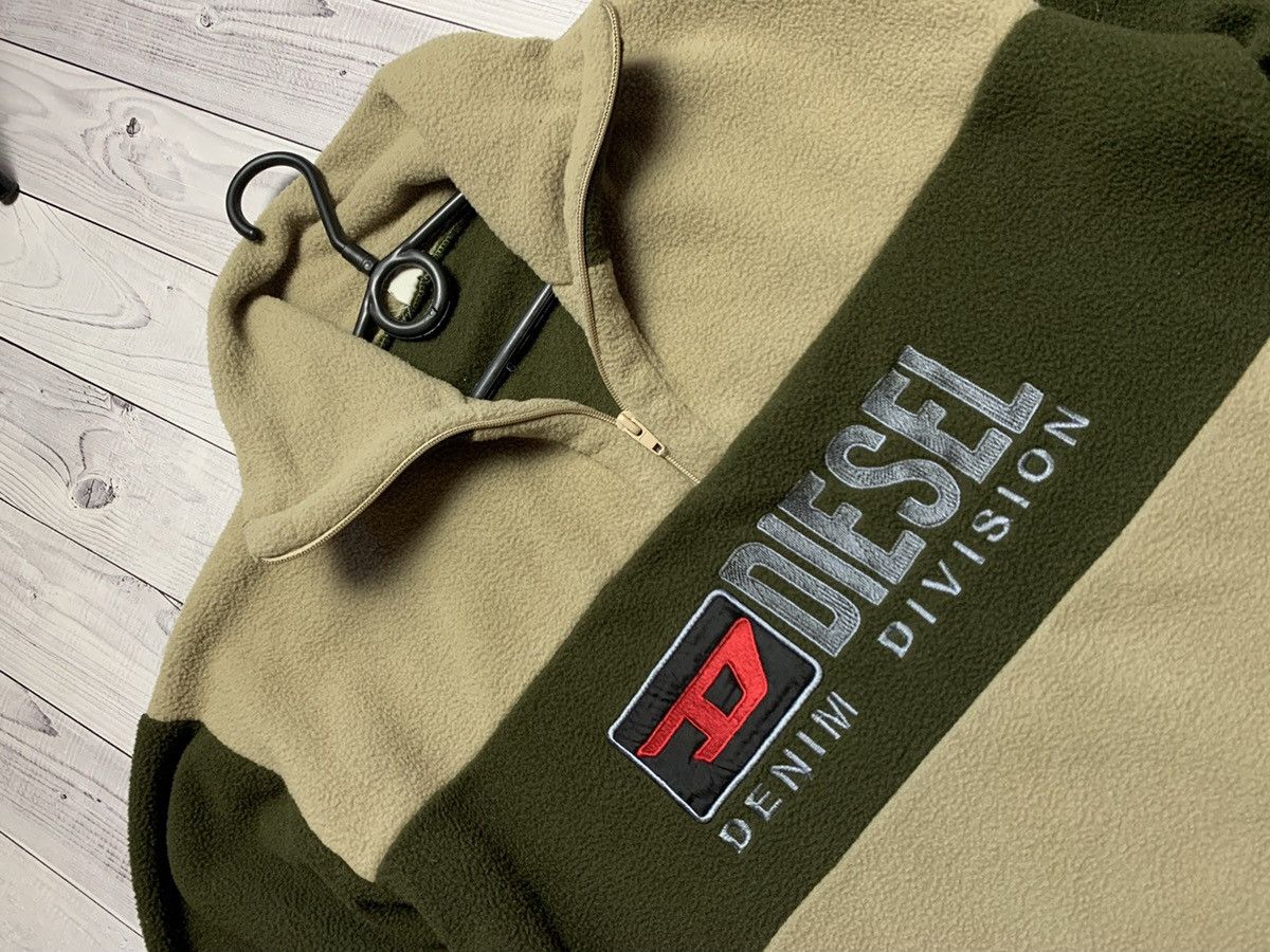 Diesel × Vintage Vintage sweatshirt 1/4 Diesel big logo fleece Size US XS / EU 42 / 0 - 2 Thumbnail