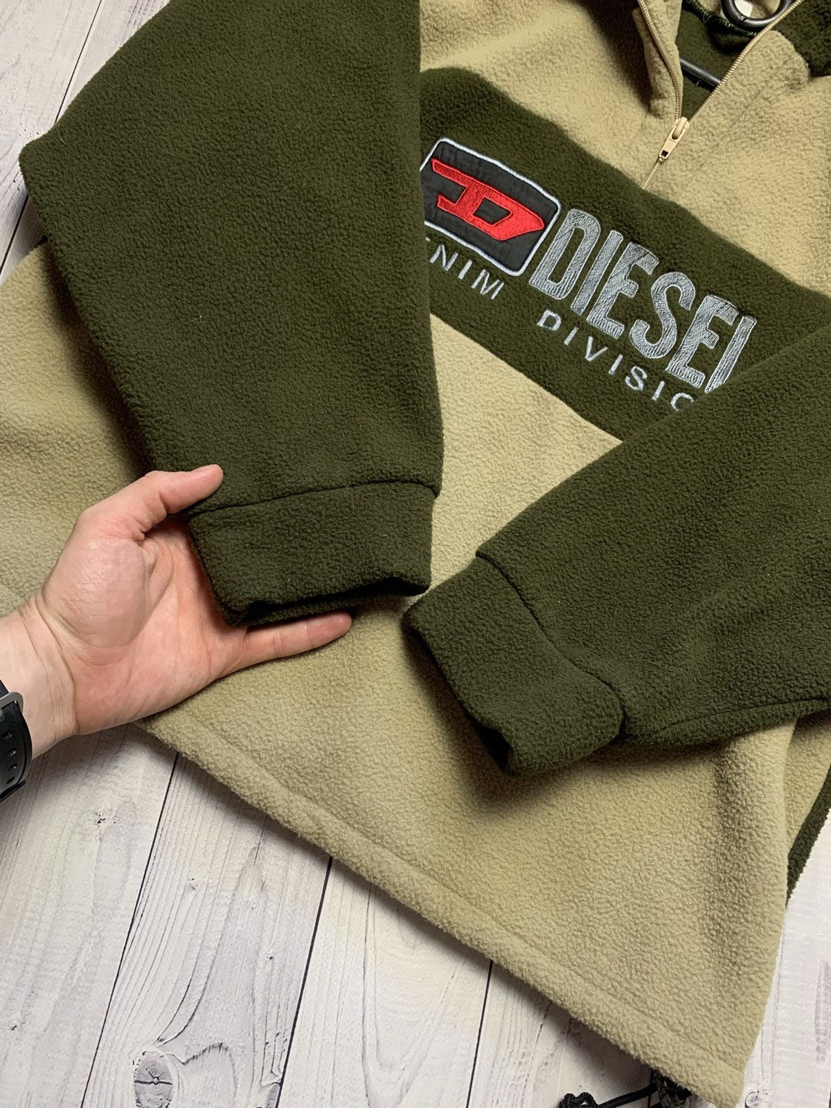 Diesel × Vintage Vintage sweatshirt 1/4 Diesel big logo fleece Size US XS / EU 42 / 0 - 4 Thumbnail