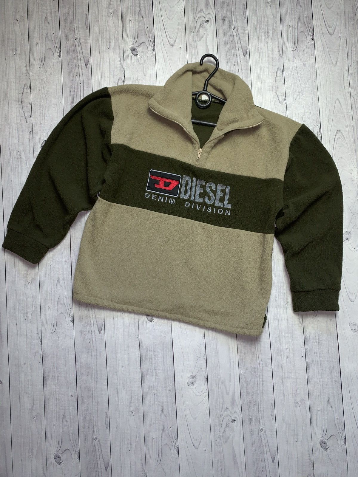 Diesel × Vintage Vintage sweatshirt 1/4 Diesel big logo fleece Size US XS / EU 42 / 0 - 1 Thumbnail