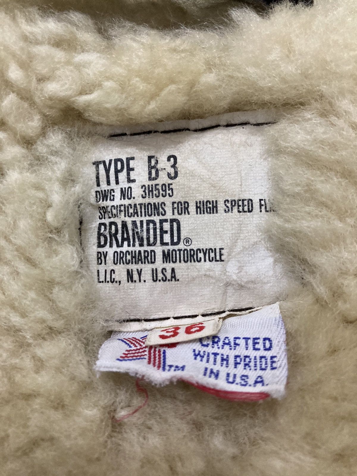 Other Distressed Type B 3 Orchard Motorcycle Sheepskin Jacket Size US M / EU 48-50 / 2 - 9 Thumbnail