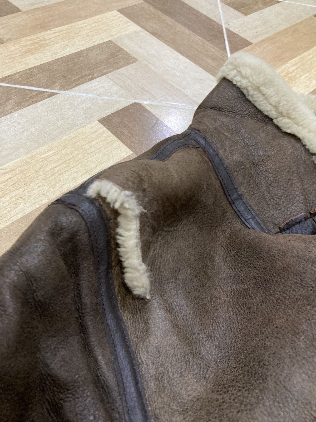 Other Distressed Type B 3 Orchard Motorcycle Sheepskin Jacket Size US M / EU 48-50 / 2 - 8 Thumbnail