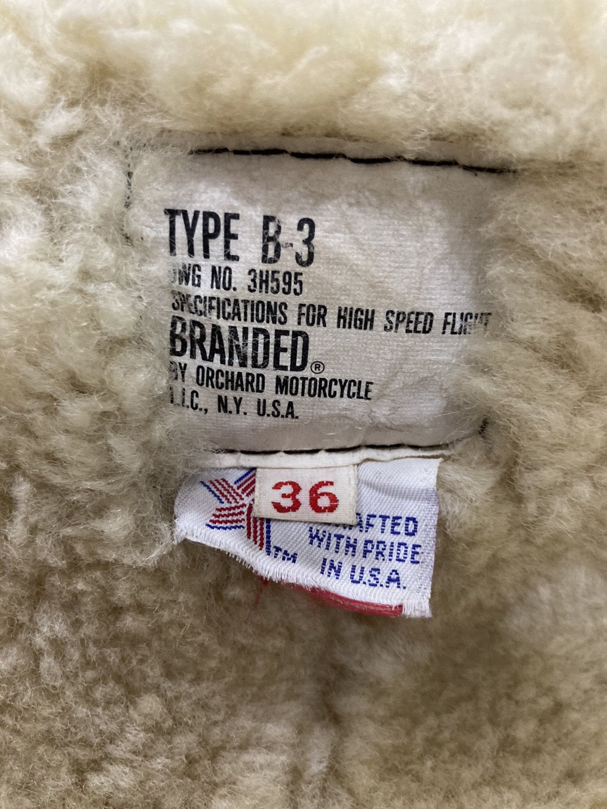 Other Distressed Type B 3 Orchard Motorcycle Sheepskin Jacket Size US M / EU 48-50 / 2 - 10 Thumbnail