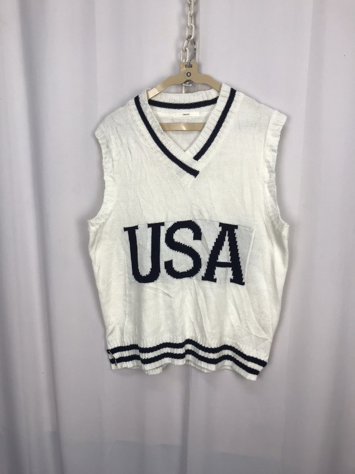 Ciaopanic Usa printed sleeveless knit sweatshirt by ciaopanic Size US M / EU 48-50 / 2 - 7 Thumbnail