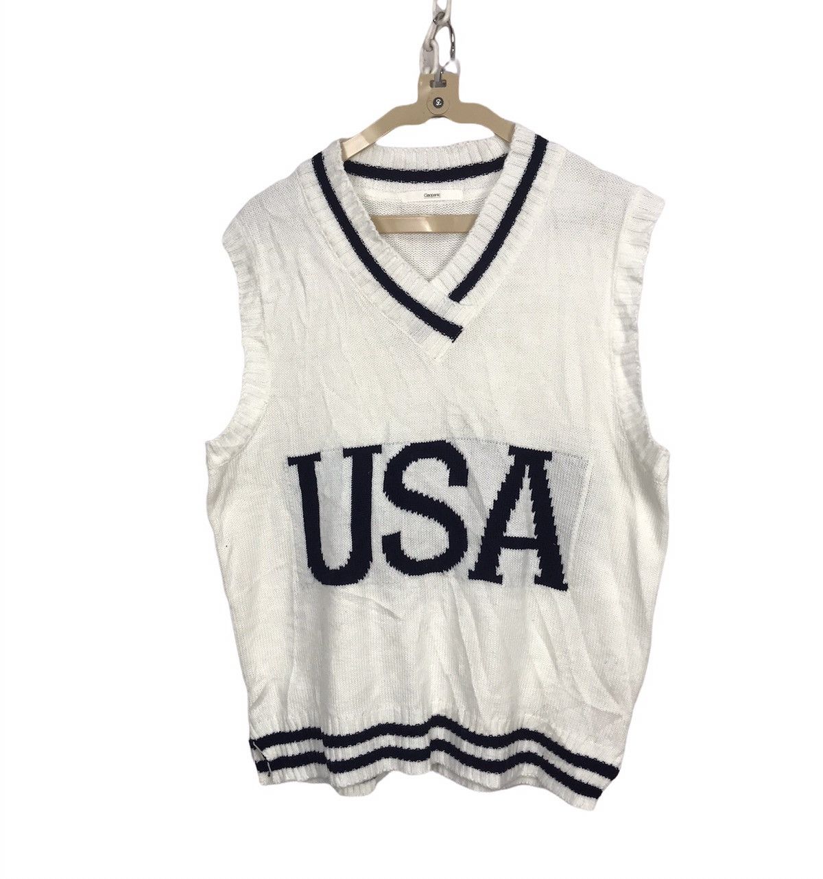 Ciaopanic Usa printed sleeveless knit sweatshirt by ciaopanic Size US M / EU 48-50 / 2 - 1 Thumbnail