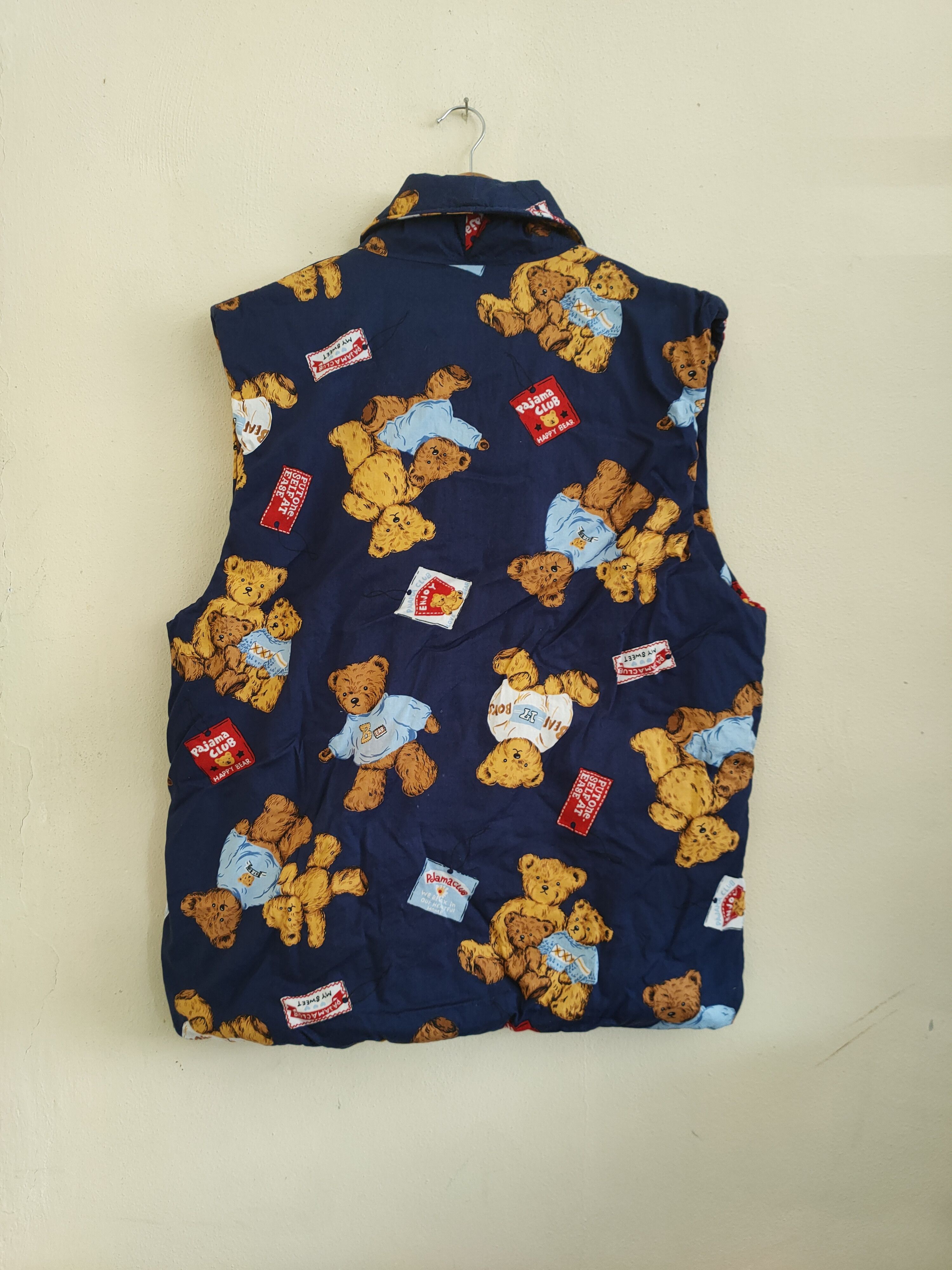 Japanese Brand × Vintage Vintage Pajama Club Happy Bear Vest Size US M / EU 48-50 / 2 - 3 Thumbnail