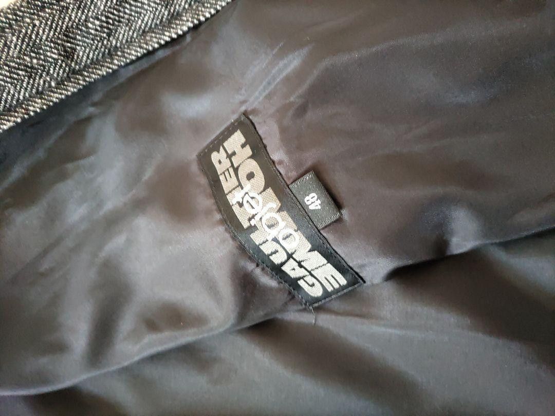 Jean Paul Gaultier JPG Horizontal Stitch Tweed Button Jacket Size US L / EU 52-54 / 3 - 5 Thumbnail