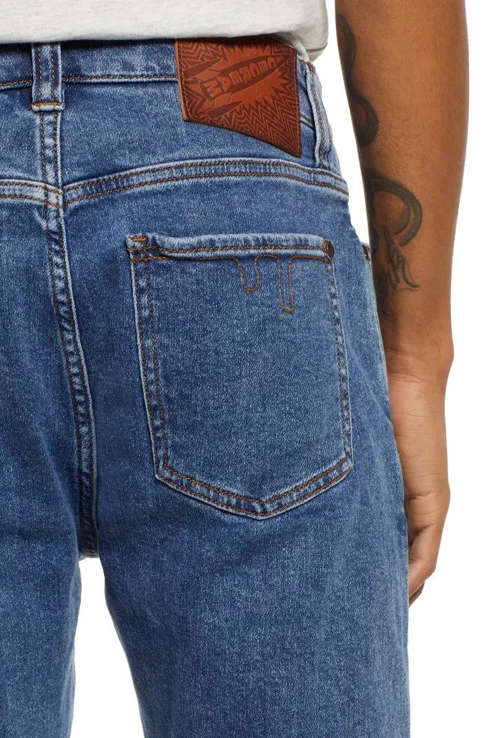 Billionaire Boys Club Icecream Neon Lime Striped Running Dog Denim Jeans- Sz 32 Size US 32 / EU 48 - 4 Thumbnail