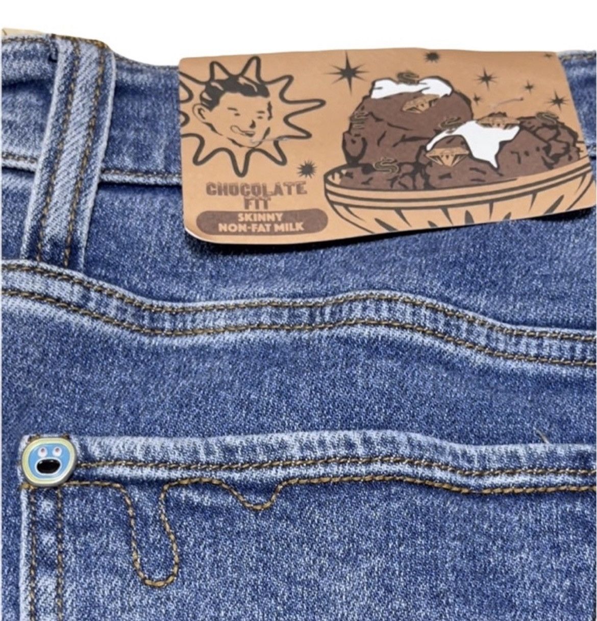 Billionaire Boys Club Icecream Neon Lime Striped Running Dog Denim Jeans- Sz 32 Size US 32 / EU 48 - 8 Thumbnail