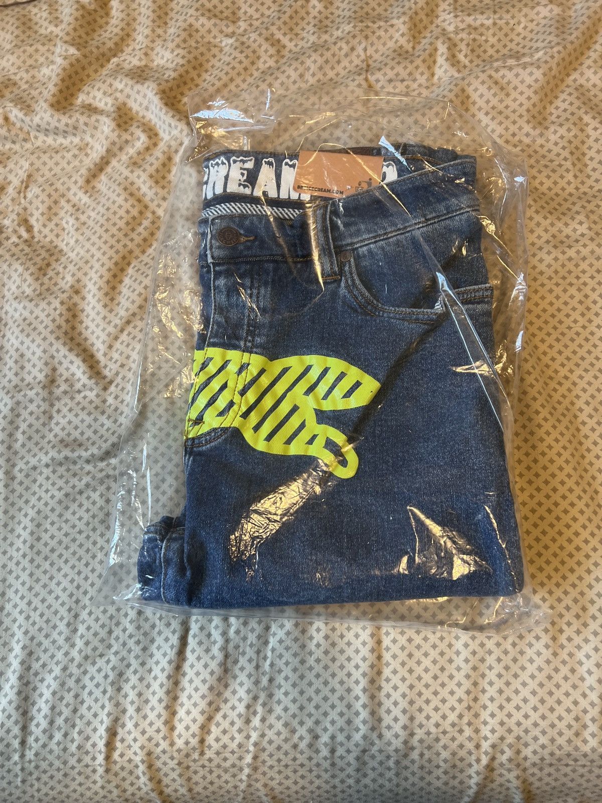 Billionaire Boys Club Icecream Neon Lime Striped Running Dog Denim Jeans- Sz 32 Size US 32 / EU 48 - 11 Thumbnail