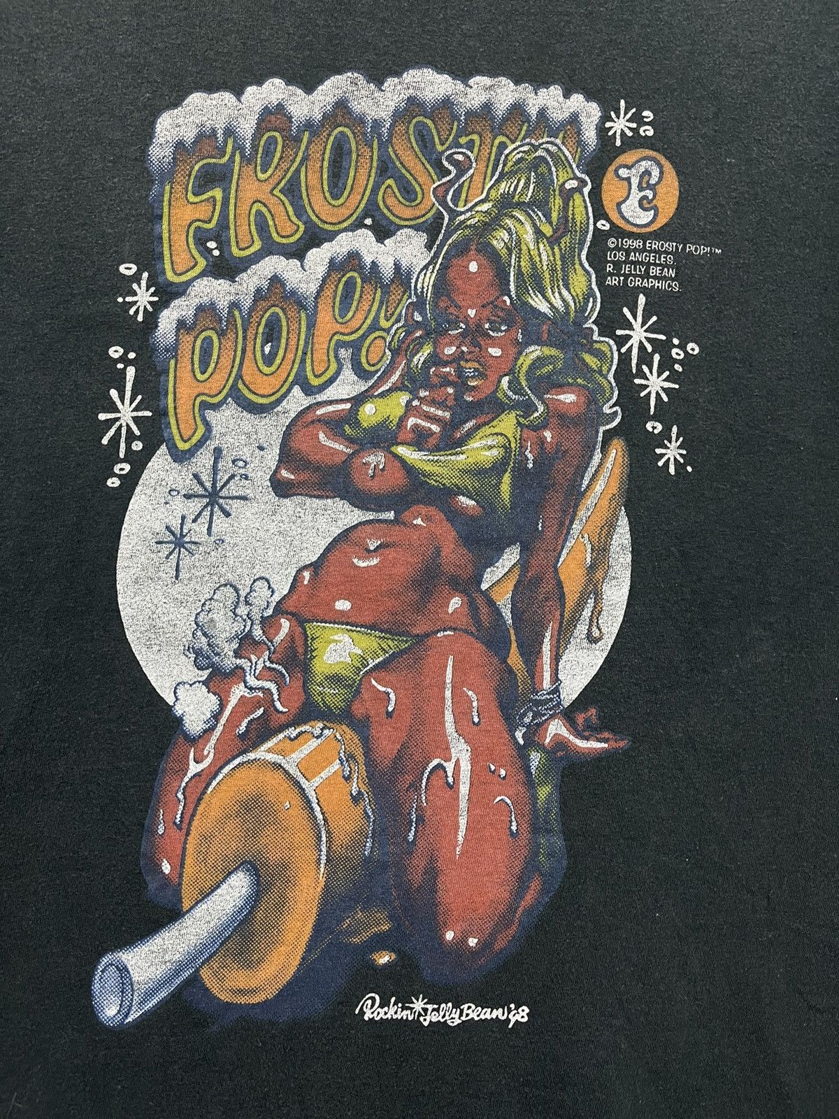 Hook-Ups × Vintage Vintage 1998 Rockin Jelly Bean Erosty Pop Faded Shirt Size US M / EU 48-50 / 2 - 2 Thumbnail