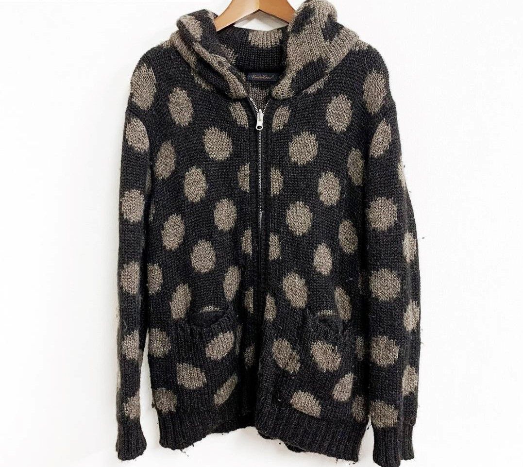 Undercover Rare Dot Zip Knit Cardigan Size US S / EU 44-46 / 1 - 1 Thumbnail