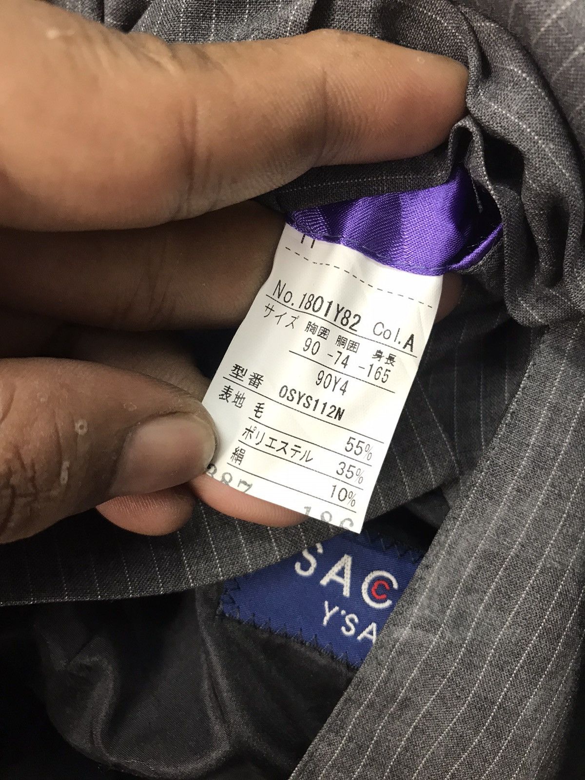 Japanese Brand × Yohji Yamamoto SACSNY Y’SACCS BUTTON UP BLAZER by yohji Yamamoto Size US S / EU 44-46 / 1 - 6 Thumbnail