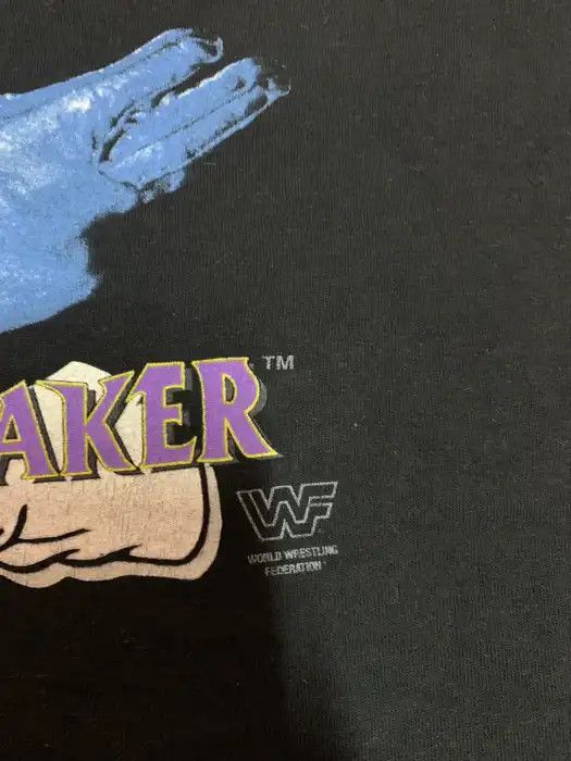 Vintage Vintage Rare 1993 WWF The Undertaker Rap Tee T-Shirt Size US L / EU 52-54 / 3 - 3 Thumbnail