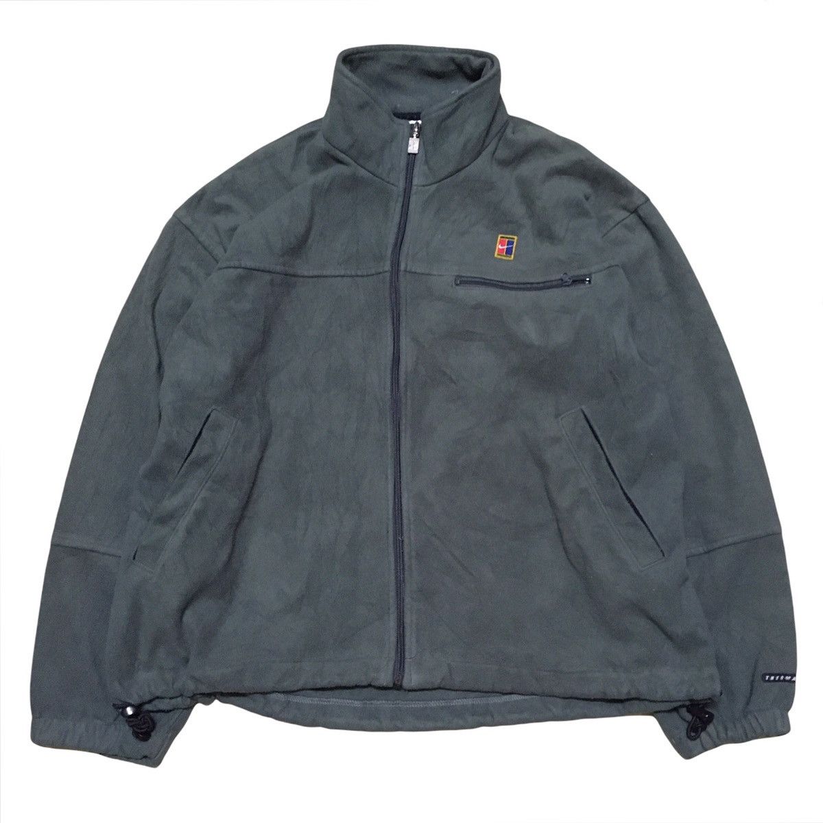 image of 90's Nike Court Tennis Fleece Jacket in Green, Men's (Size Medium)