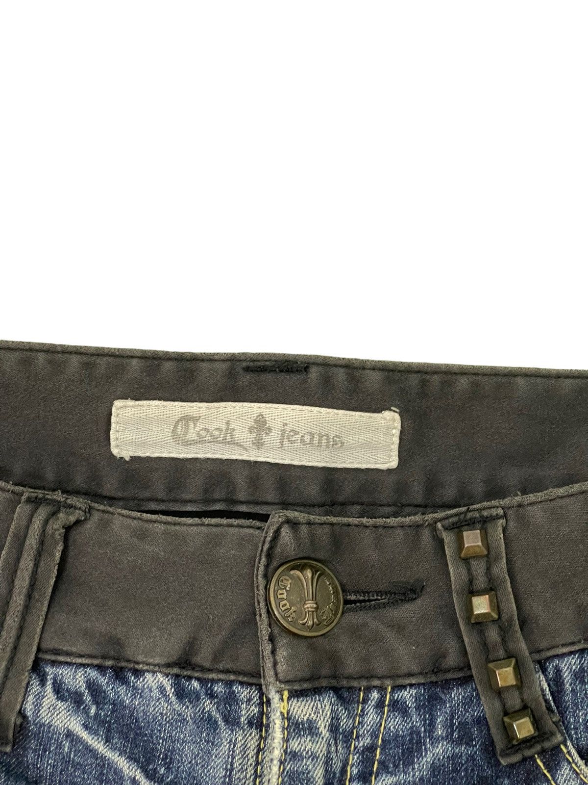 Japanese Brand Slim Stretch Jeans Cook Jeans Two Tones 4🟦6 Size US 35 - 10 Thumbnail