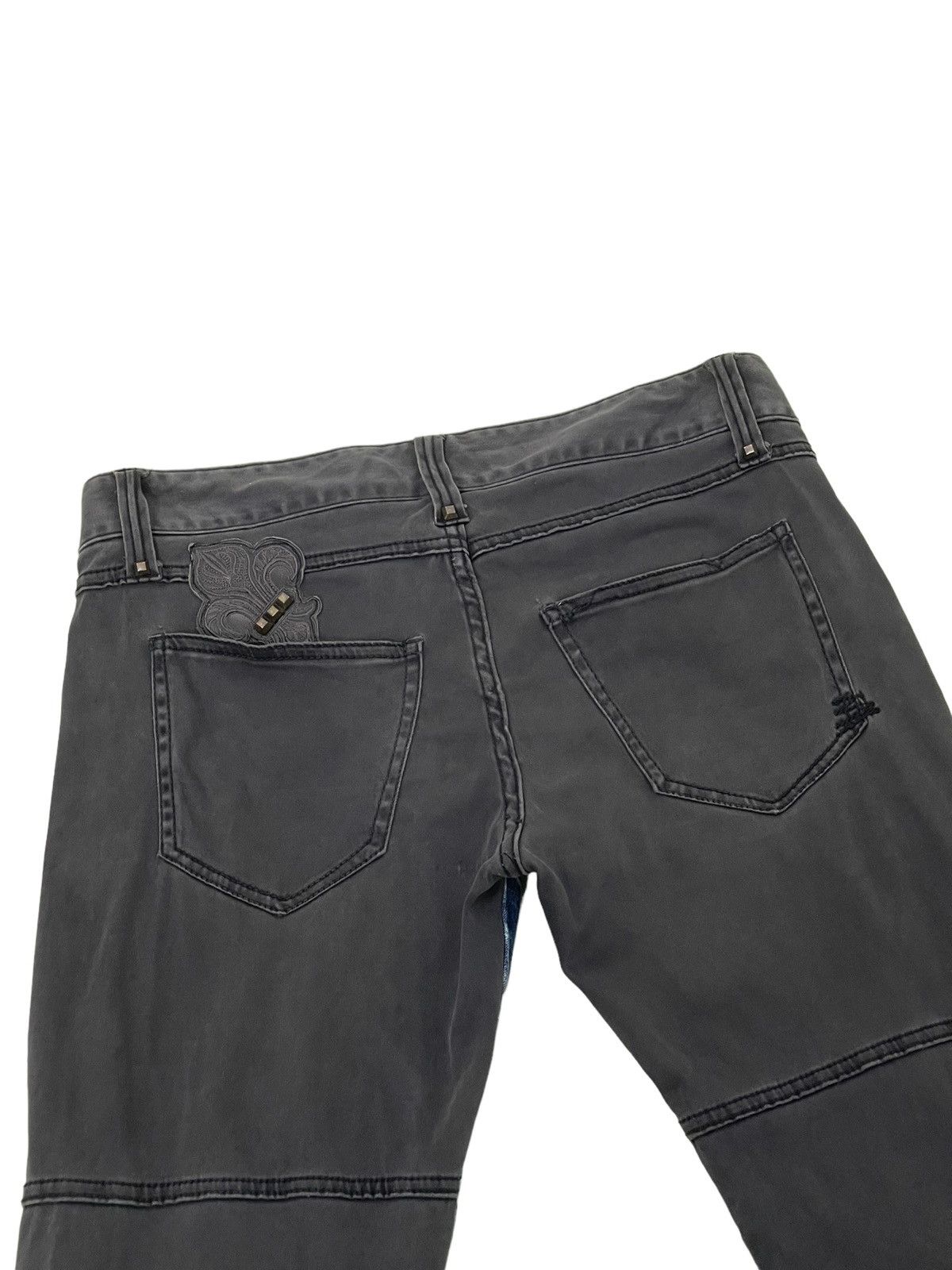 Japanese Brand Slim Stretch Jeans Cook Jeans Two Tones 4🟦6 Size US 35 - 19 Thumbnail