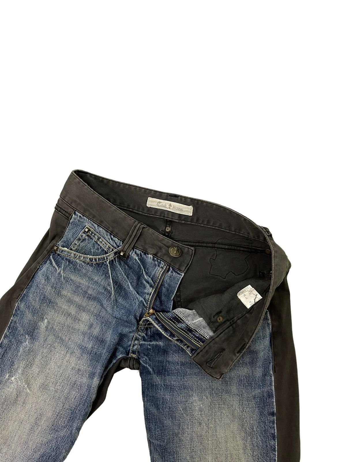 Japanese Brand Slim Stretch Jeans Cook Jeans Two Tones 4🟦6 Size US 35 - 11 Thumbnail
