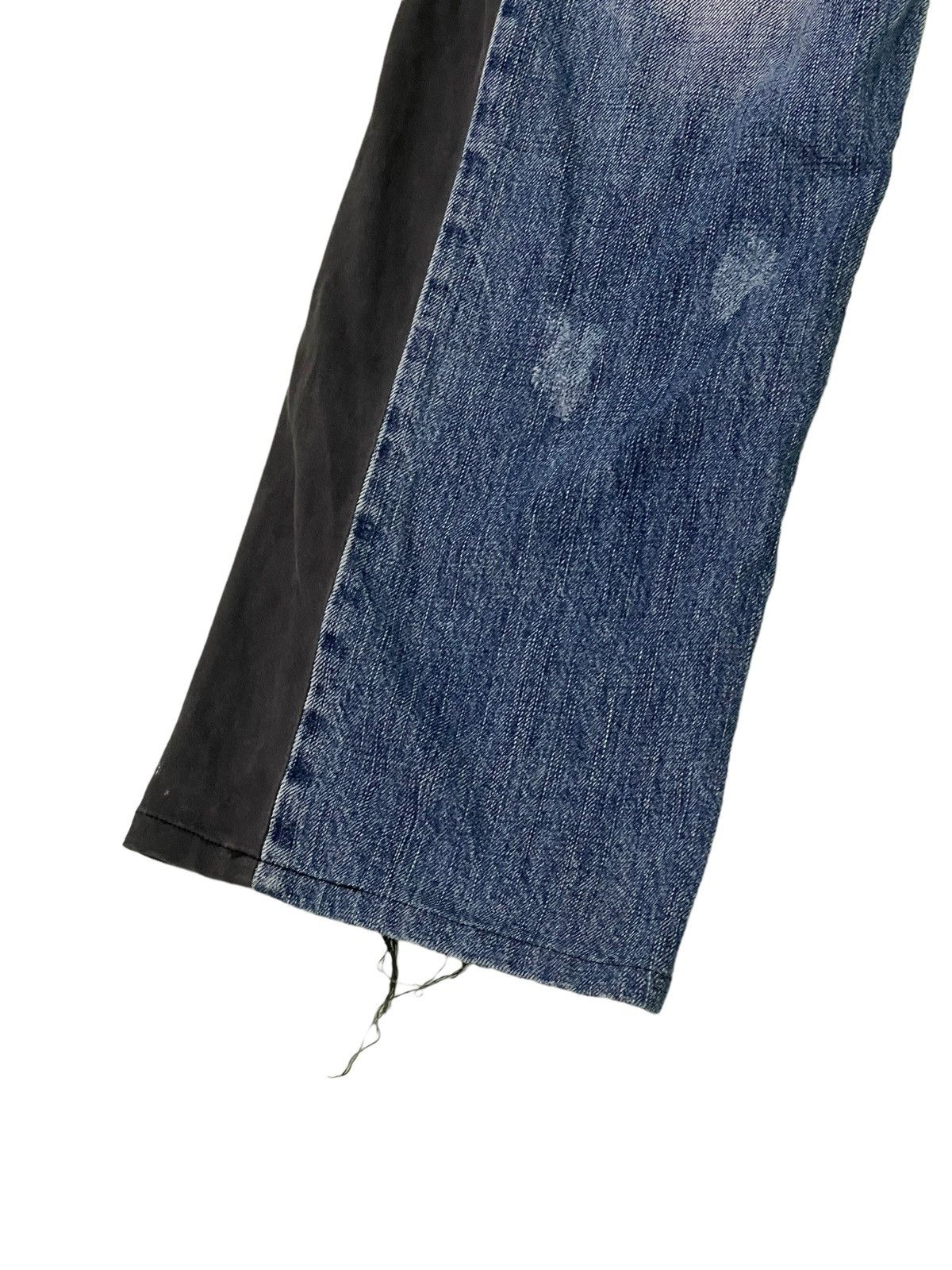 Japanese Brand Slim Stretch Jeans Cook Jeans Two Tones 4🟦6 Size US 35 - 5 Thumbnail