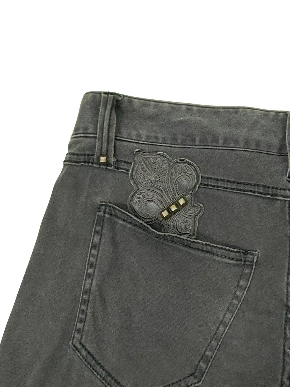 Japanese Brand Slim Stretch Jeans Cook Jeans Two Tones 4🟦6 Size US 35 - 20 Thumbnail