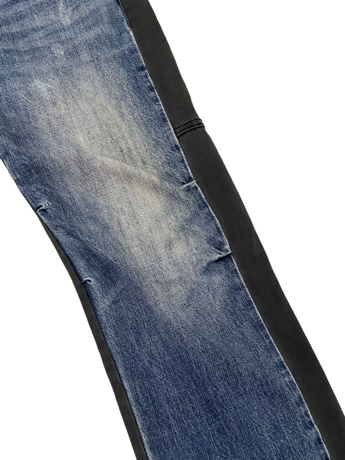 Japanese Brand Slim Stretch Jeans Cook Jeans Two Tones 4🟦6 Size US 35 - 7 Thumbnail