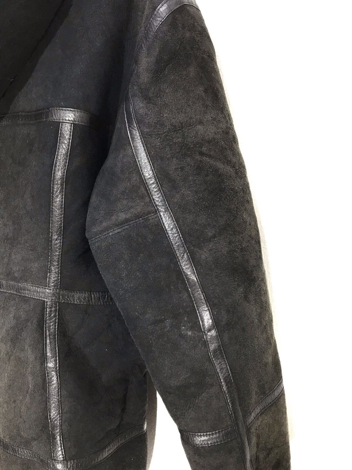 Japanese Brand Nicole Club Shearling Hoodie Jacket Sheepskin Slim 11🟩 Size US S / EU 44-46 / 1 - 3 Thumbnail