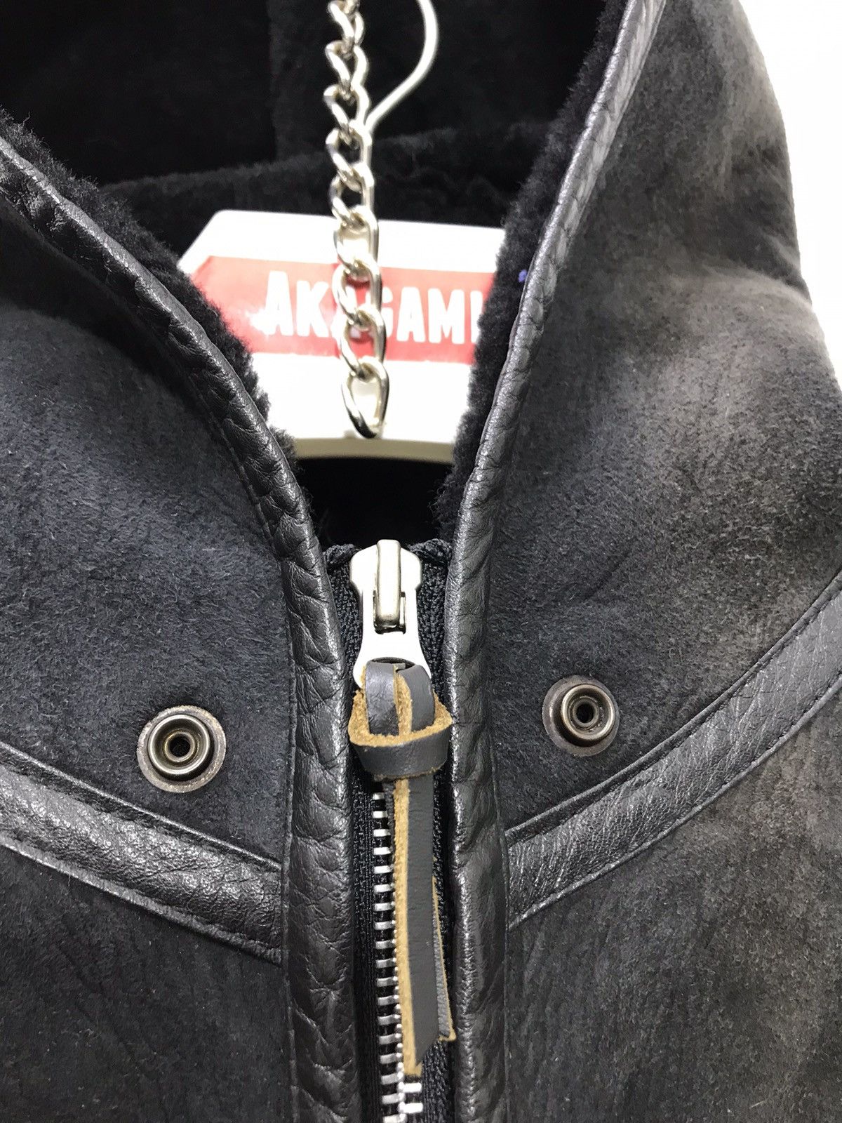 Japanese Brand Nicole Club Shearling Hoodie Jacket Sheepskin Slim 11🟩 Size US S / EU 44-46 / 1 - 10 Thumbnail