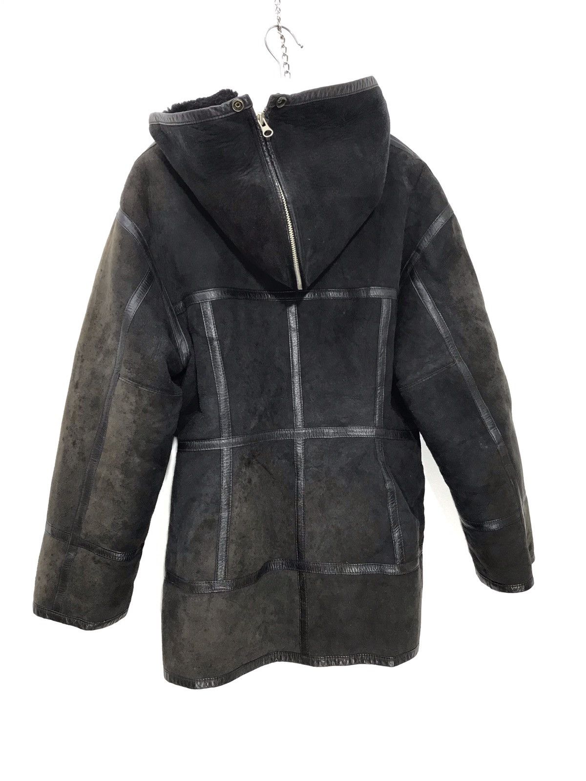 Japanese Brand Nicole Club Shearling Hoodie Jacket Sheepskin Slim 11🟩 Size US S / EU 44-46 / 1 - 1 Thumbnail