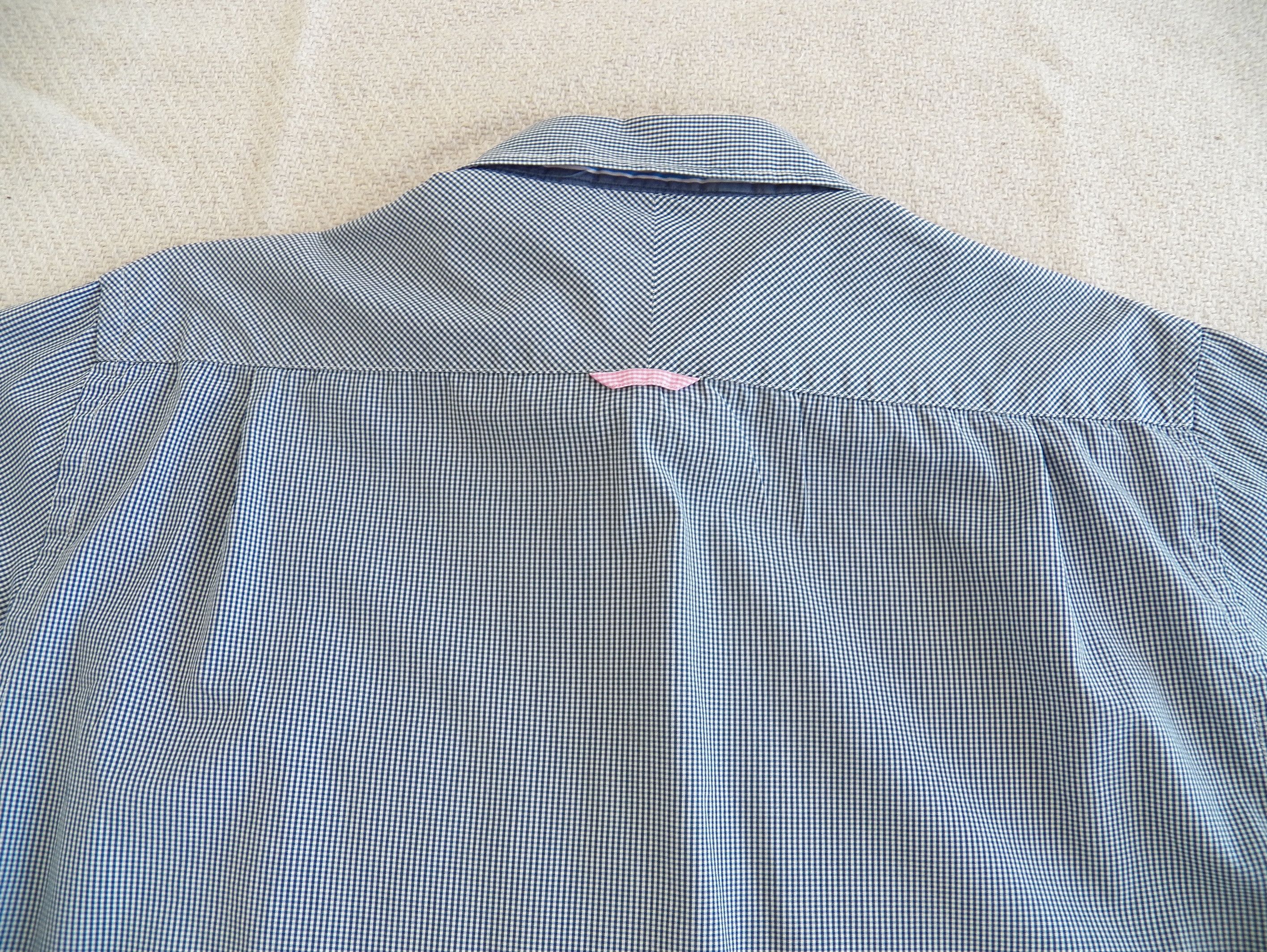 Gant Gant Freshman Gingham SHIRT Blue Check Elbow Patch Fitted Size US XL / EU 56 / 4 - 6 Thumbnail