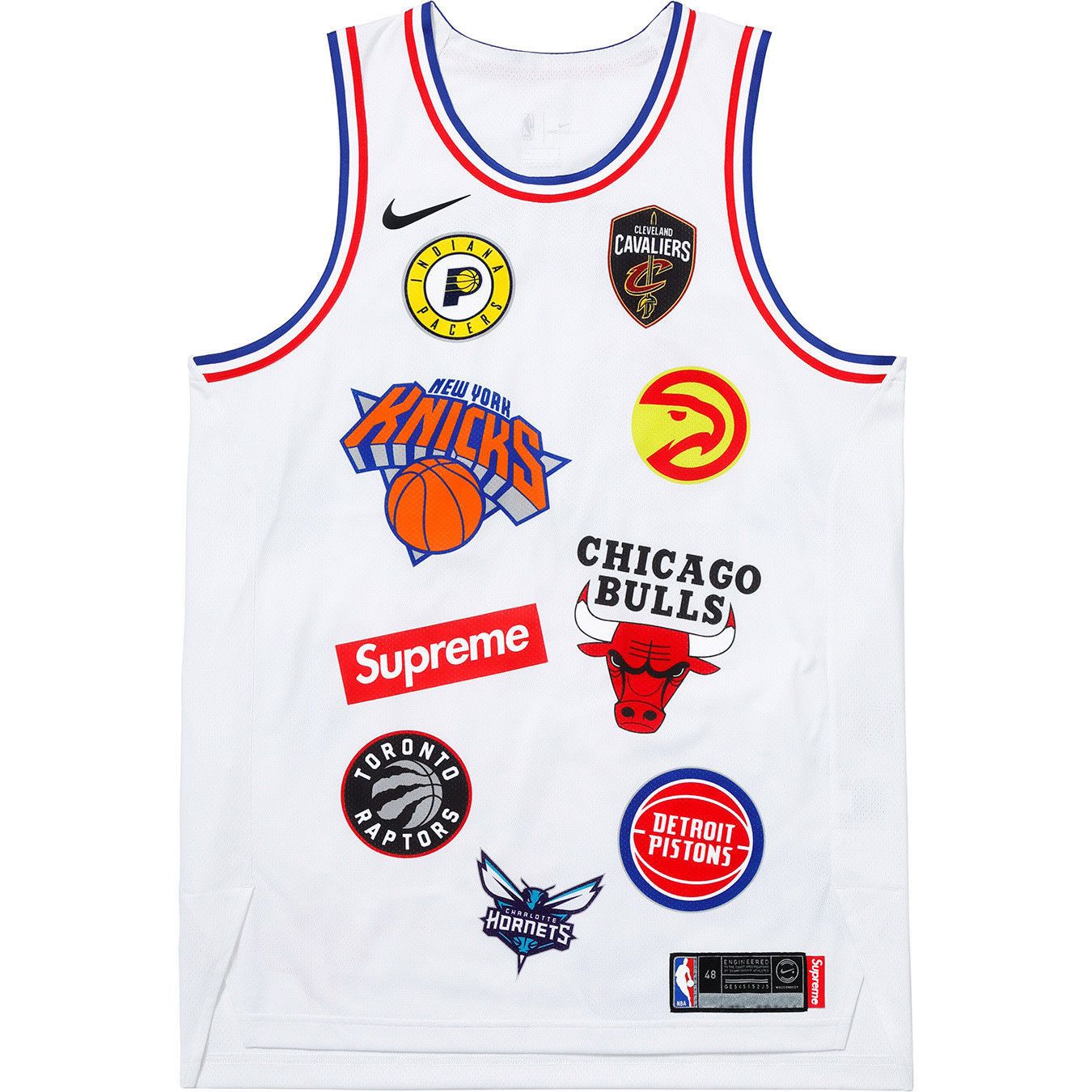 Nba Nike Supreme Teams Authentic Jersey | Grailed