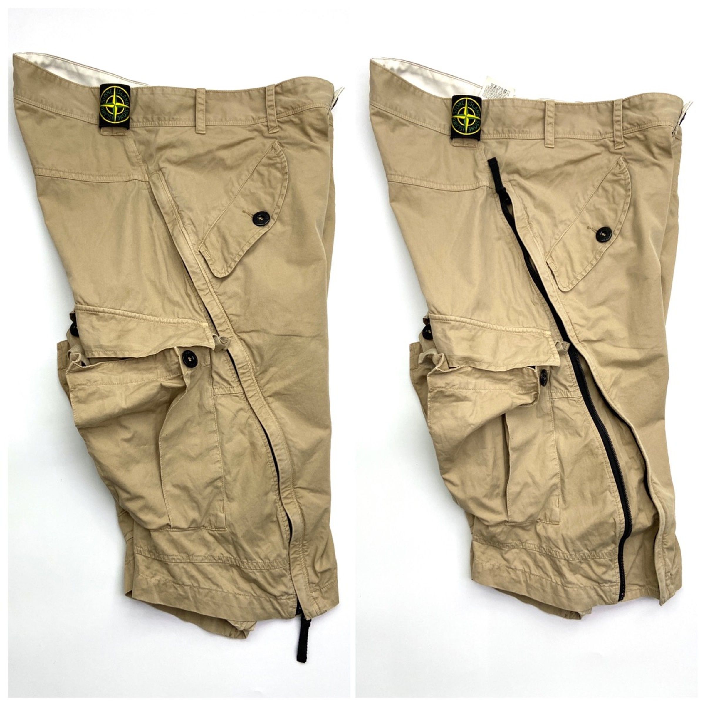 Stone Island ★0% TAX★ ARCHIVE SS’07 TRANSFORMER CARGO SHORTS Size US 31 - 3 Thumbnail
